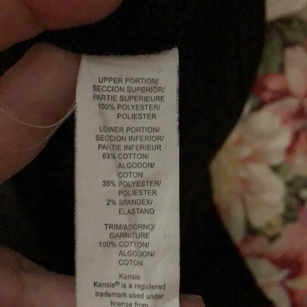 kensie dress m black ivory - Picture 6 of 8